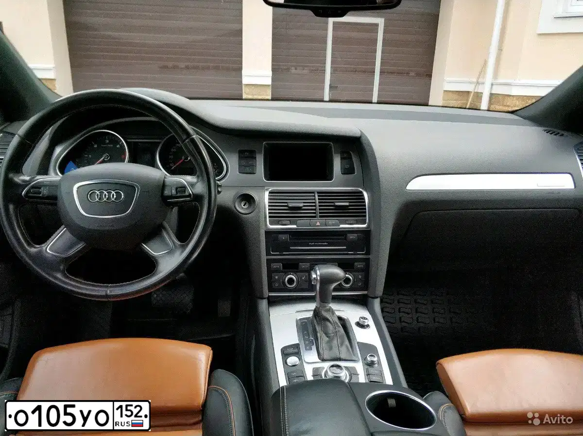 Фото автомобиля AUDI Q7, 2012 — госномер Е595ХР152. Цвет: Белый