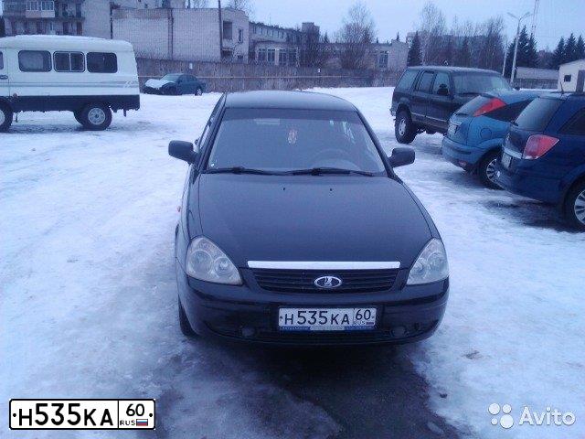 Фото автомобиля LADA 2172 PRIORA, 2008 — госномер В259МУ60. Цвет: Темно-зеленый