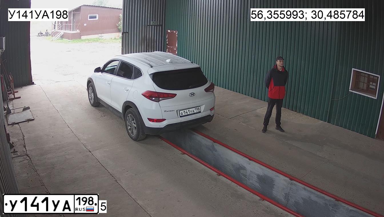 Фото автомобиля HYUNDAI TUCSON, 2018 — госномер У141УА198. Цвет: БЕЛЫЙ