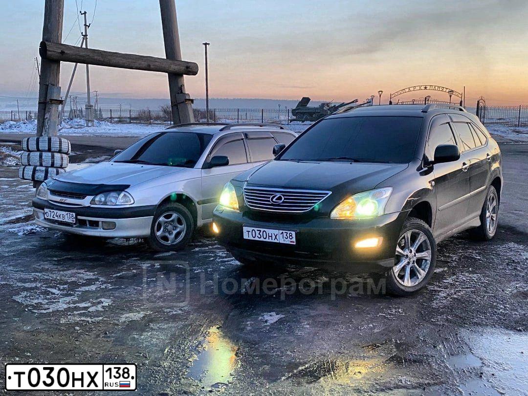 Фото автомобиля LEXUS RX, 2008 — госномер Т030НХ138. Цвет: ЧЕРНЫЙ