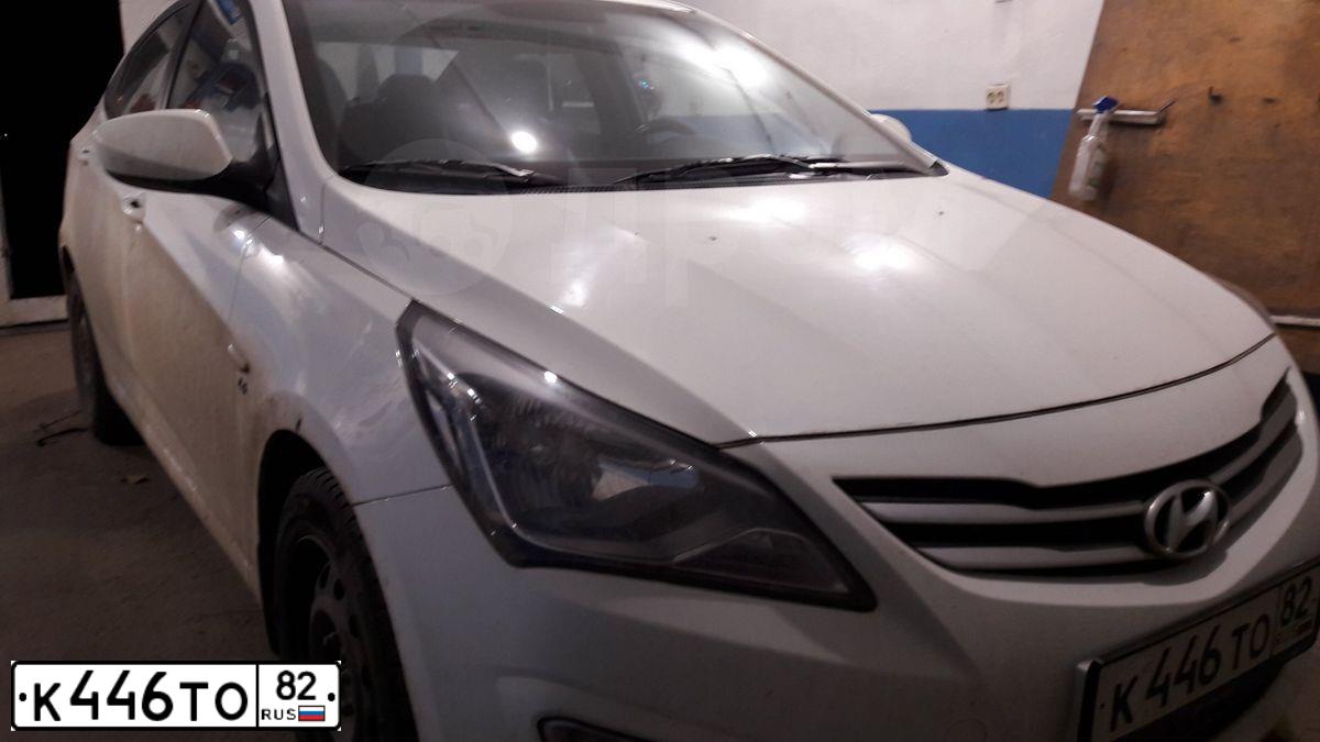 Фото автомобиля ХЕНДЭ СОЛЯРИС, 2016 — госномер К446ТО82. Цвет: БЕЛЫЙ