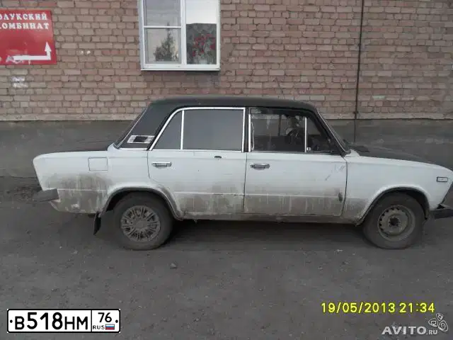 Фото автомобиля LADA 2106, 1996 — госномер Р761ОУ61. Цвет: Белый черный 