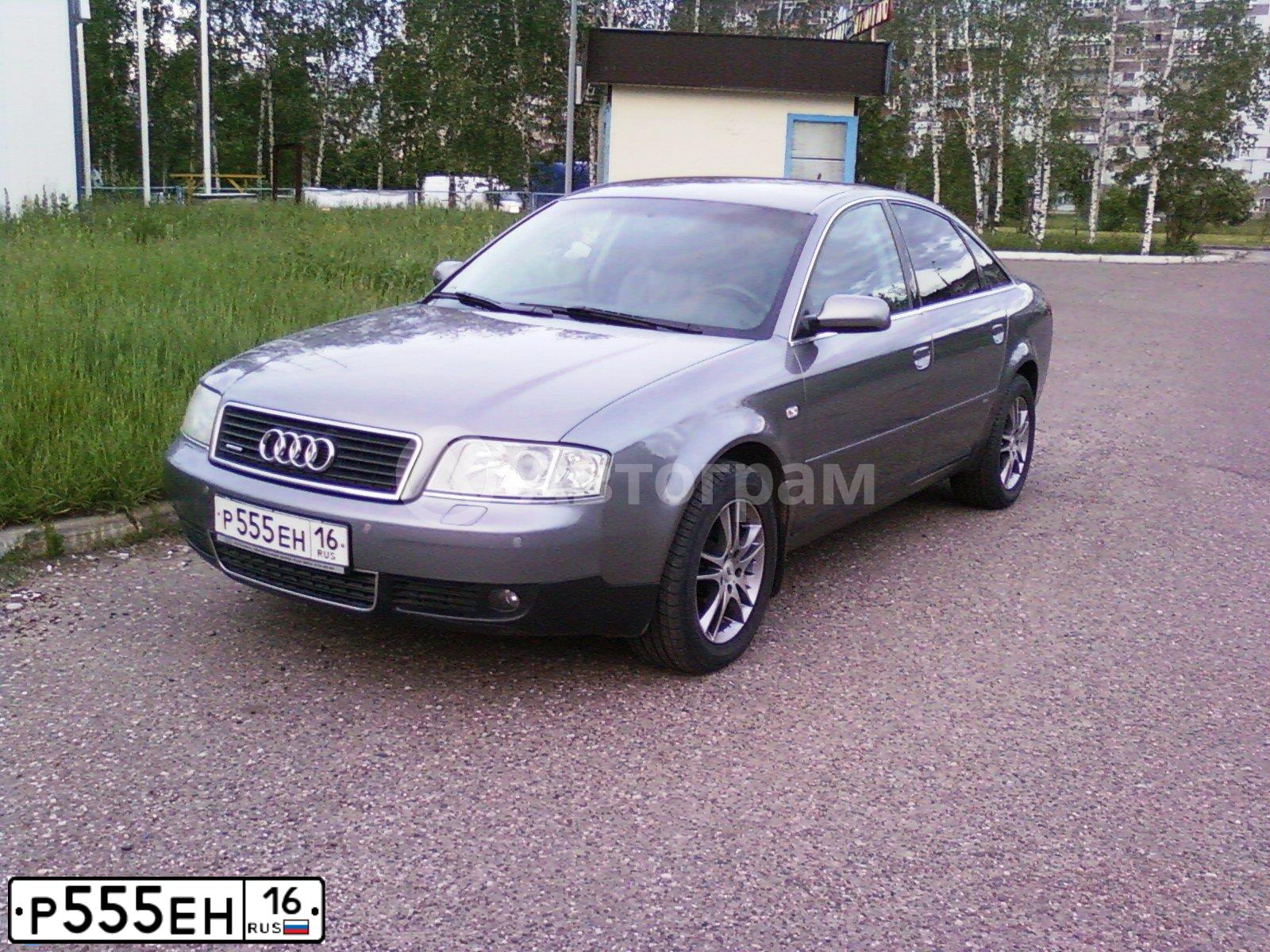 Фото автомобиля AUDI A6, 2003 — госномер Р555ЕН116. Цвет: Серый