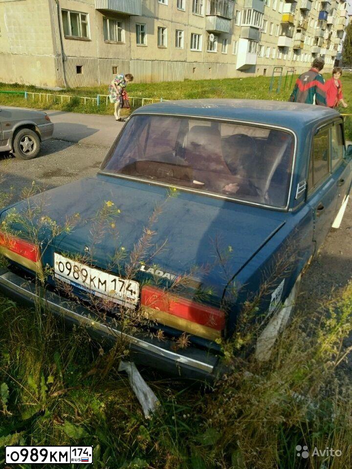 Фото автомобиля LADA 2107, 2001 — госномер О989КМ174. Цвет: Сине-зеленый