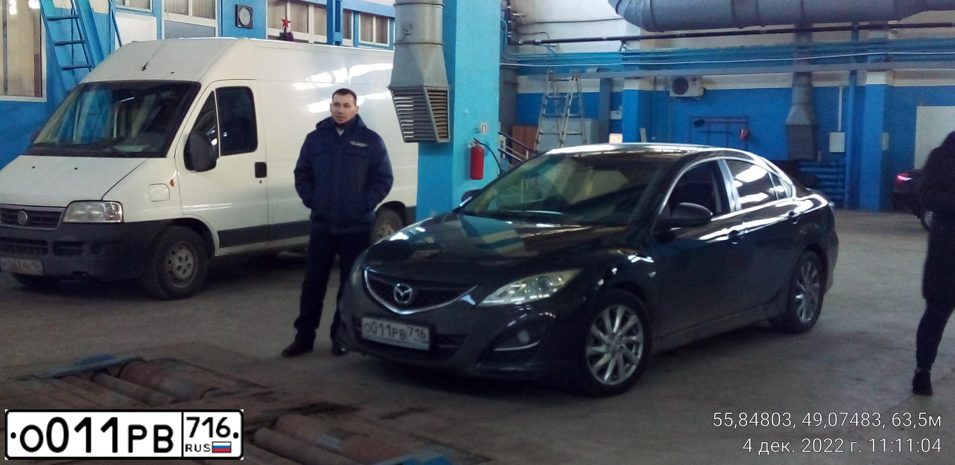 Фото автомобиля MAZDA 6, 2011 — госномер Н487СС702. Цвет: ЧЕРНЫЙ