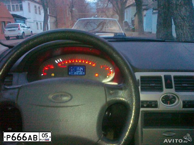 Фото автомобиля LADA 2170 PRIORA, 2012 — госномер Р666АВ05. Цвет: Белый