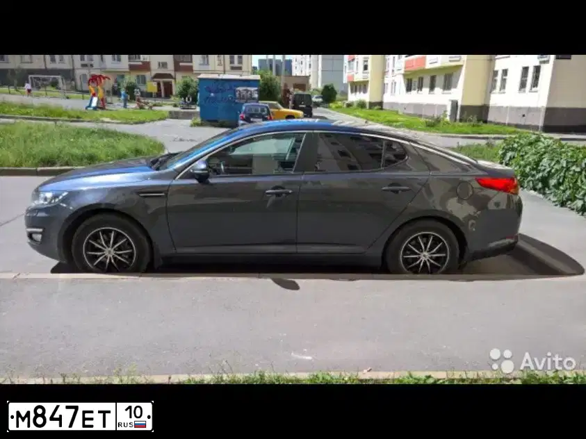 Фото автомобиля KIA MAGENTIS / OPTIMA, 2013 — госномер М847ЕТ10. Цвет: Серый