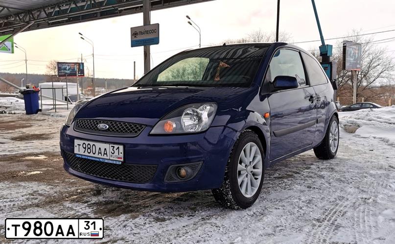 Фото автомобиля FORD FIESTA, 2006 — госномер Т828МР136