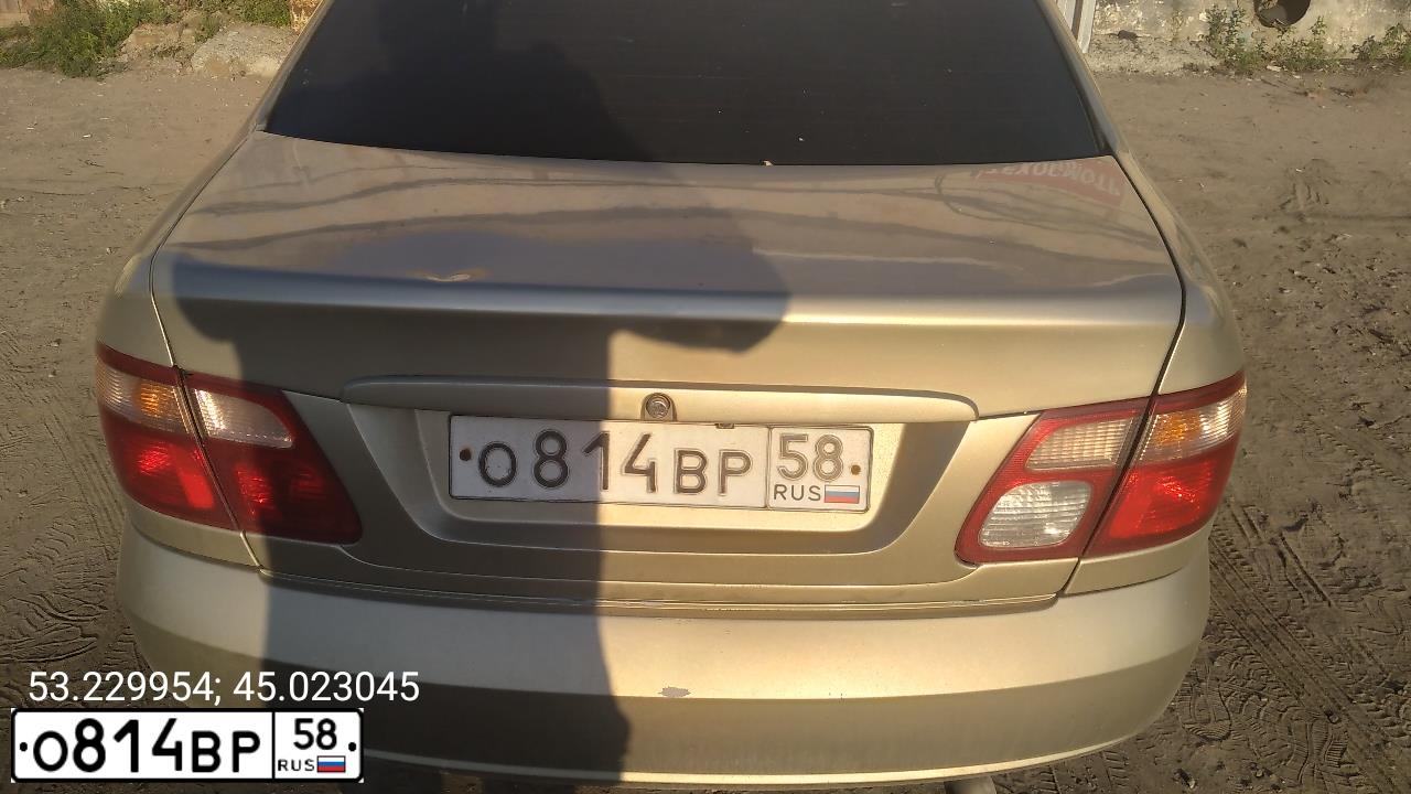Фото автомобиля NISSAN ALMERA, 2004 — госномер О814ВР58