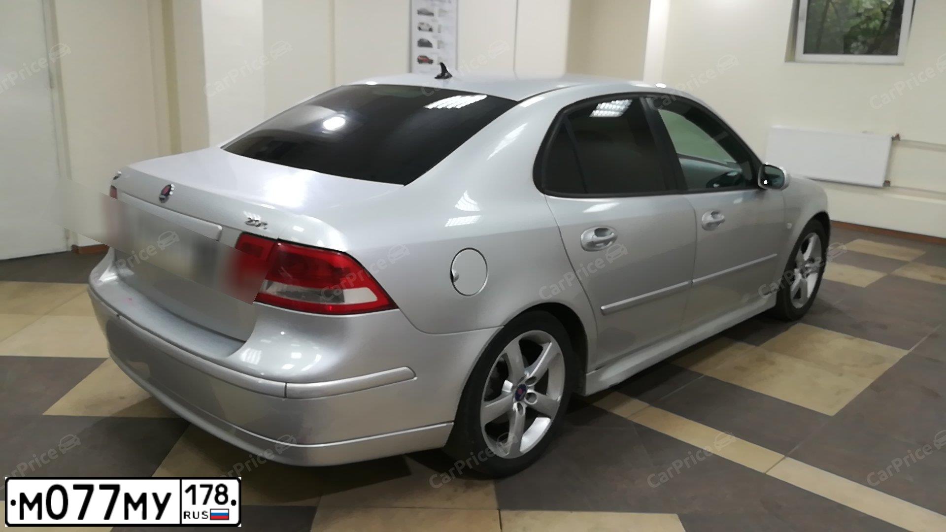 Фото автомобиля SAAB 9-3, 2004 — госномер М479ВС550. Цвет: Серебристый