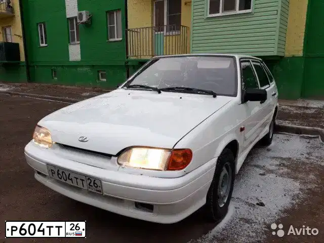 Фото автомобиля LADA 2114 SAMARA, 2012 — госномер Е659ТА95. Цвет: Белый