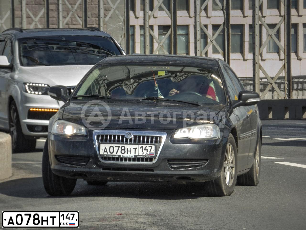 Фото автомобиля GAZ WOLGA SIBER, 2010 — госномер А078НТ147. Цвет: ЧЕРНЫЙ