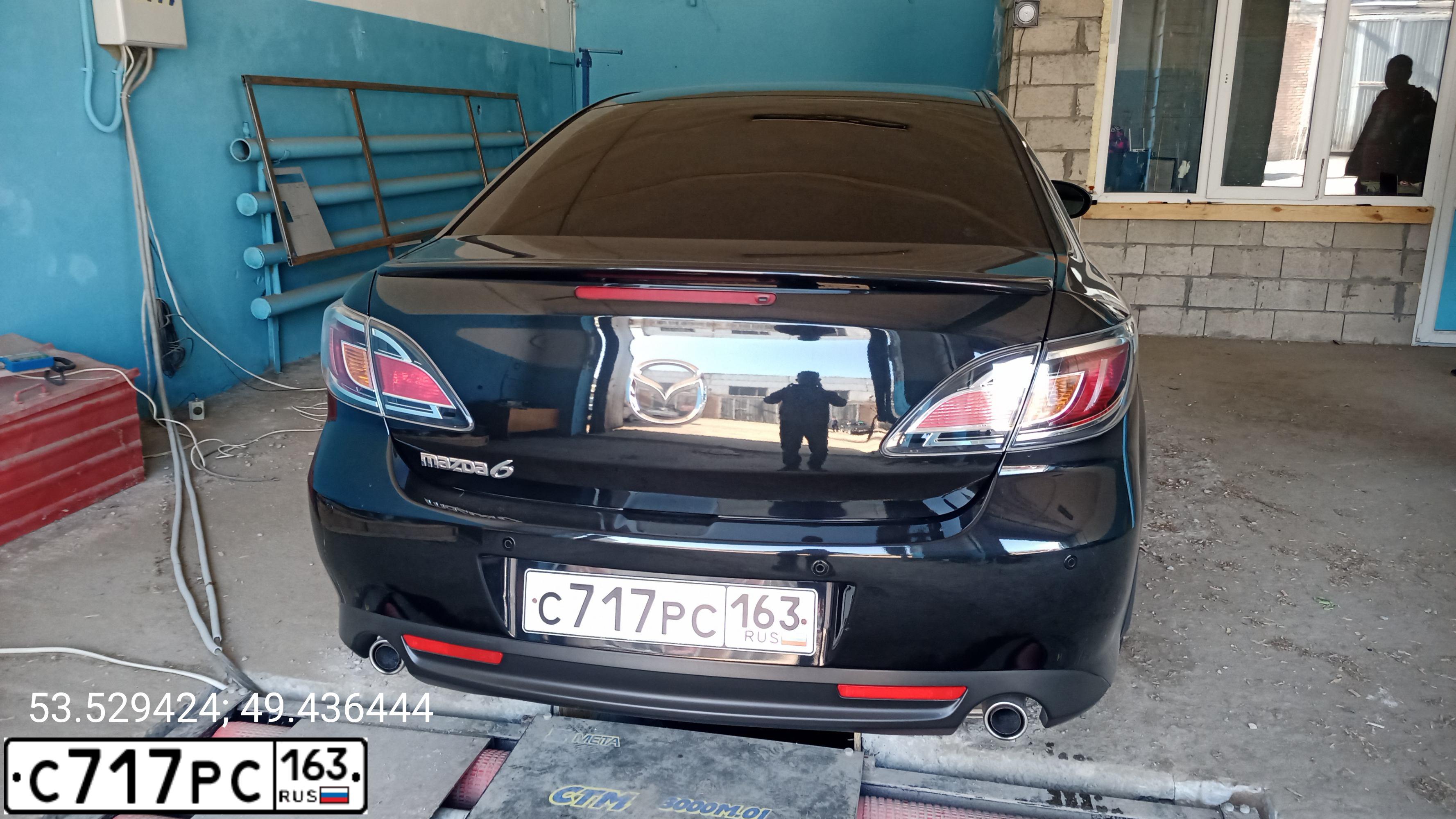 Фото автомобиля MAZDA 6, 2012 — госномер Е224ХС763. Цвет: ЧЕРНЫЙ