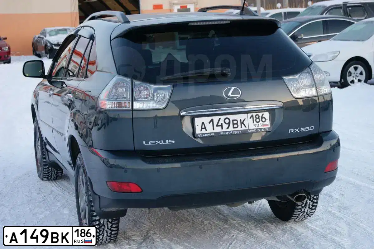 Фото автомобиля LEXUS RX, 2007 — госномер У186ВК186. Цвет: ТЕМНО-СЕРЫЙ