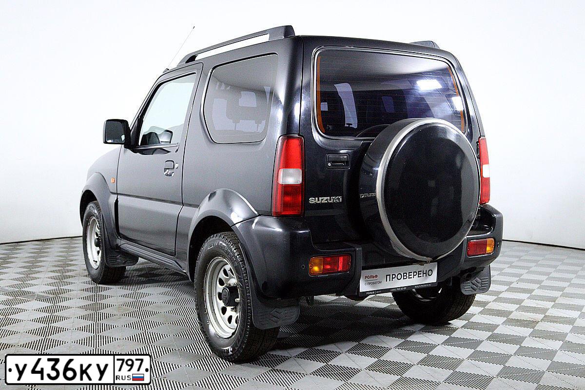 Фото автомобиля SUZUKI JIMNY, 2008 — госномер К762СО53. Цвет: ЧЕРНЫЙ