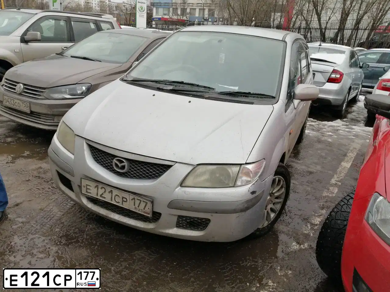 Фото автомобиля RENAULT MEGANE, 2006 — госномер Е121СР177. Цвет: СЕРО-ЗЕЛЕНЫЙ