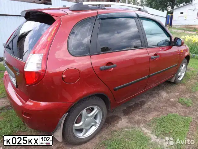 Фото автомобиля LADA 1119 KALINA, 2008 — госномер К025КХ102. Цвет: СЕРЕБРИСТО-КРАСНЫЙ