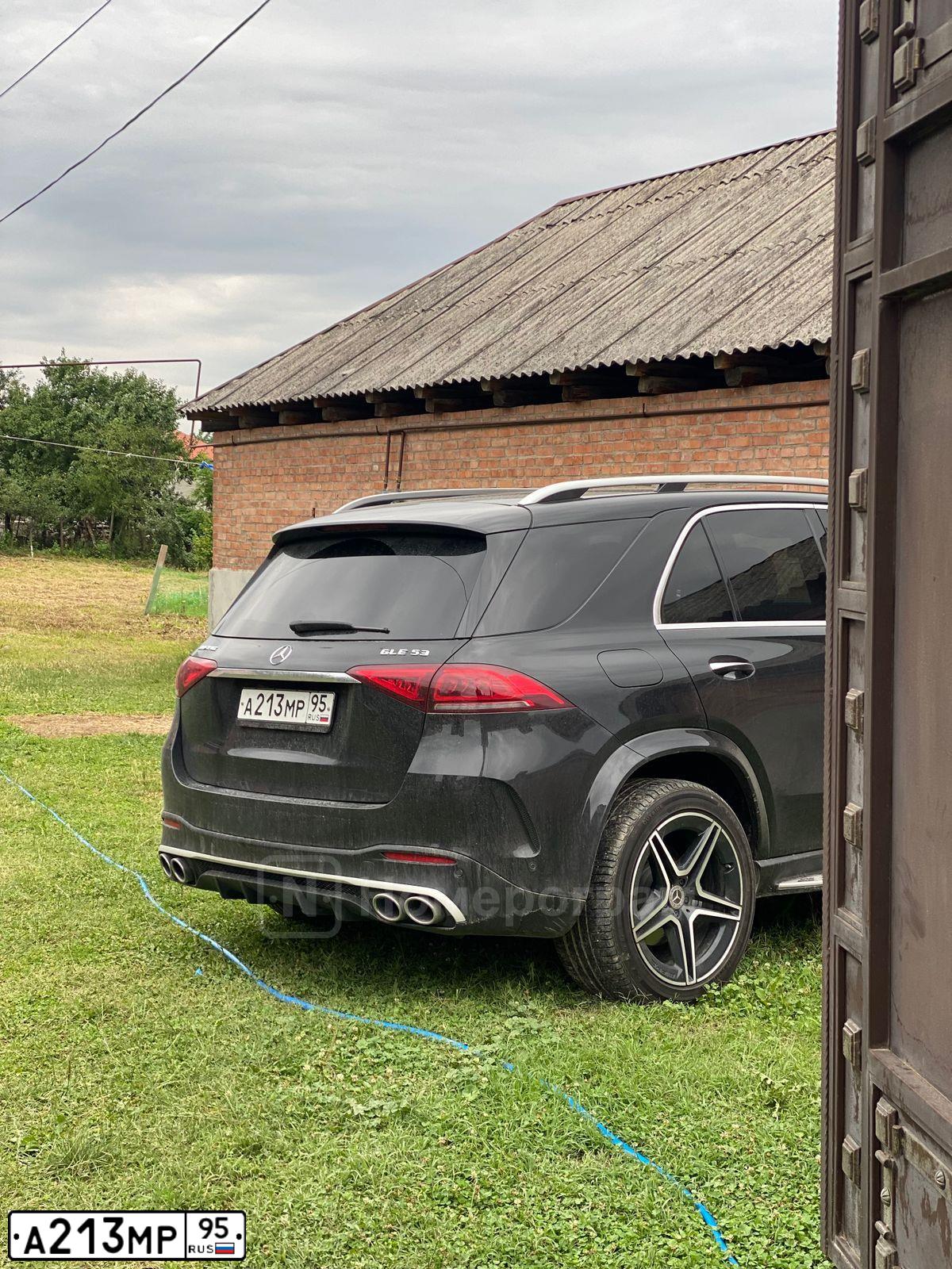 Фото автомобиля MERCEDES GLE-KLASSE, 2019 — госномер А213МР95. Цвет: ЧЕРНЫЙ
