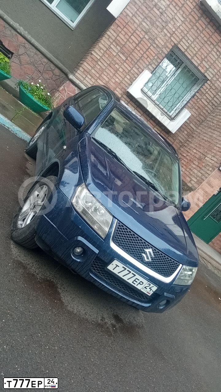 Фото автомобиля SUZUKI /GRAND/ VITARA, 2006 — госномер Т777ЕР24. Цвет: СИНИЙ