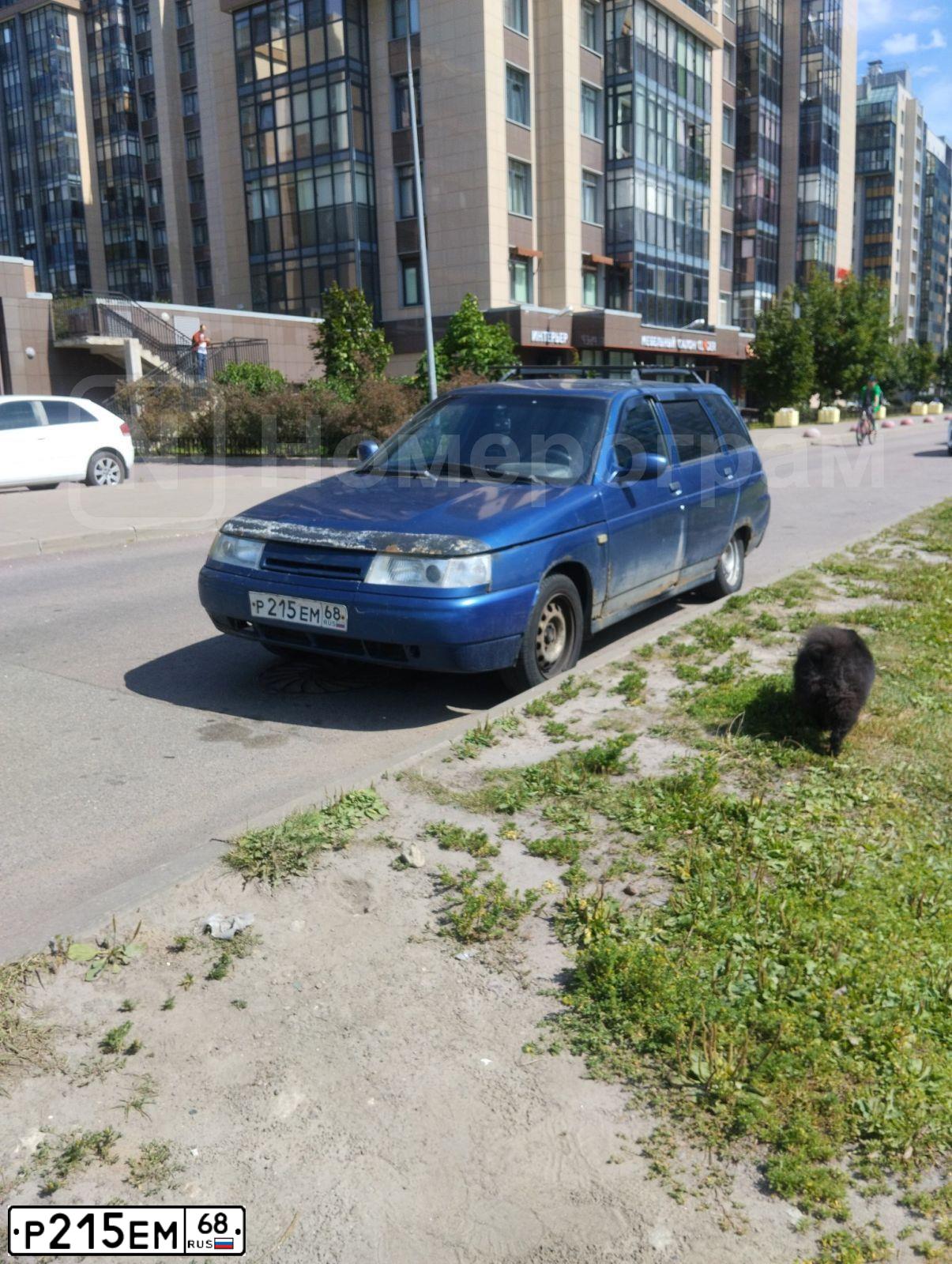 Фото автомобиля LADA 2111, 2005 — госномер Р215ЕМ68. Цвет: сине-зеленый