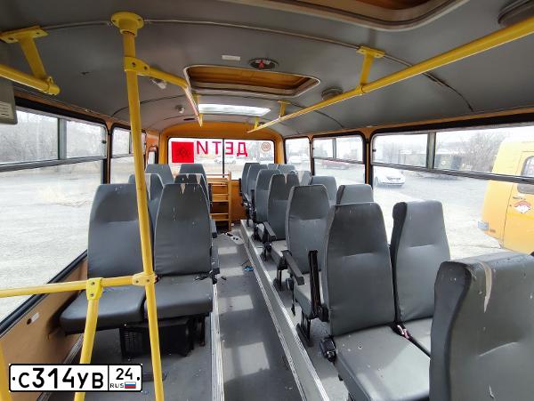 Фото автомобиля PAZ 3205, 2008 — госномер С314УВ24. Цвет: ЖЕЛТЫЙ