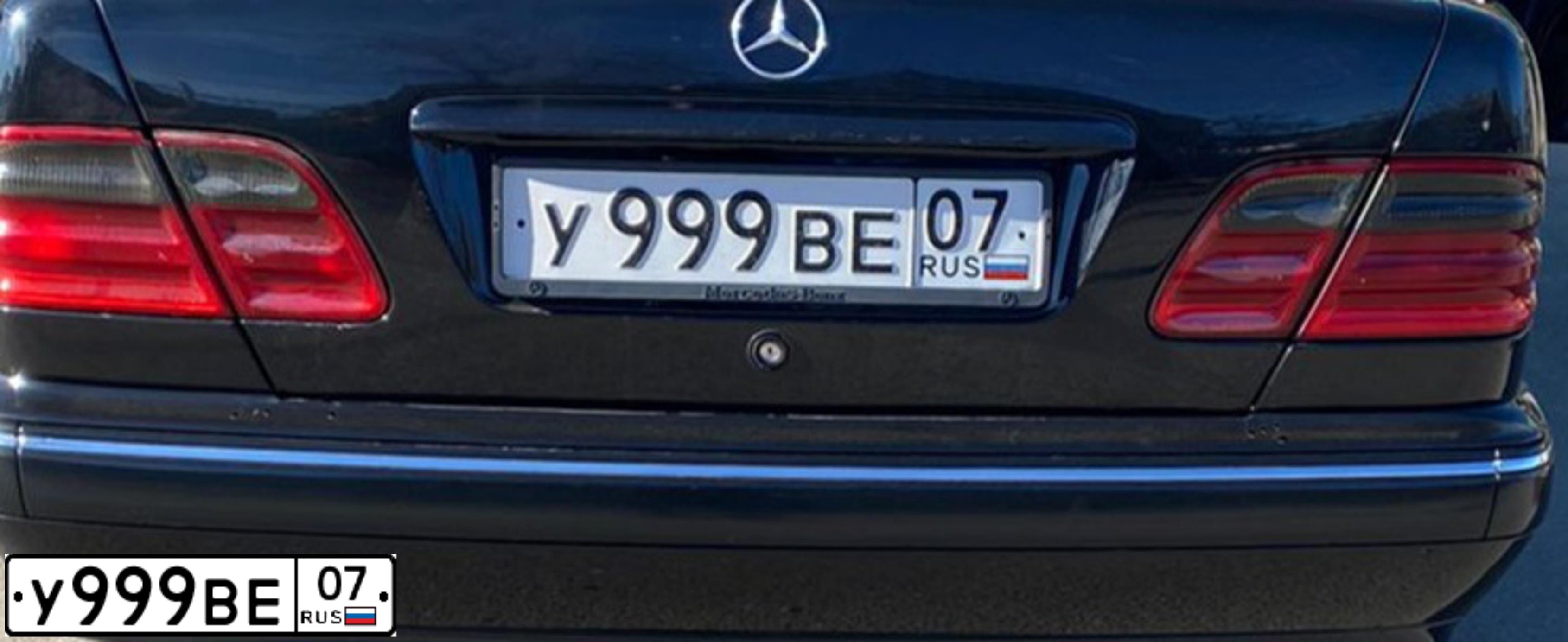 Фото автомобиля MERCEDES E-KLASSE, 2000 — госномер У757КК07. Цвет: ЧЕРНЫЙ