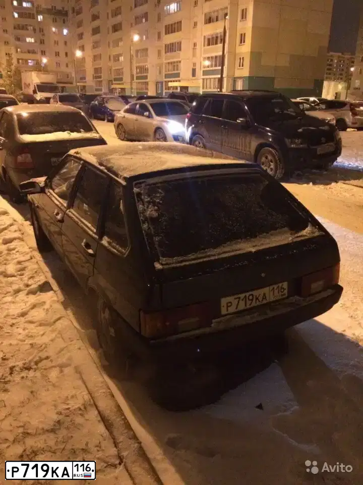 Фото автомобиля LADA 2109 SAMARA, 2003 — госномер Р719КА116. Цвет: Темно-зеленый