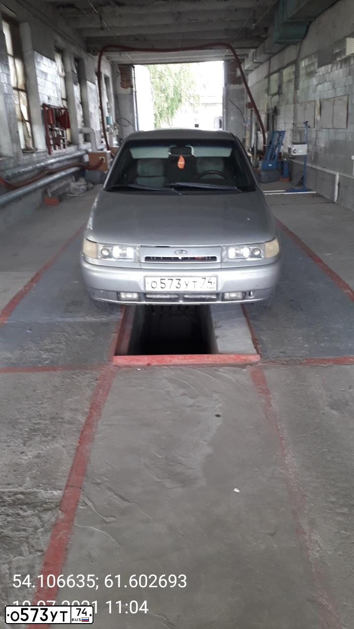 Фото автомобиля LADA 1119 KALINA, 2011 — госномер О573УТ74. Цвет: СЕРЕБРИСТЫЙ