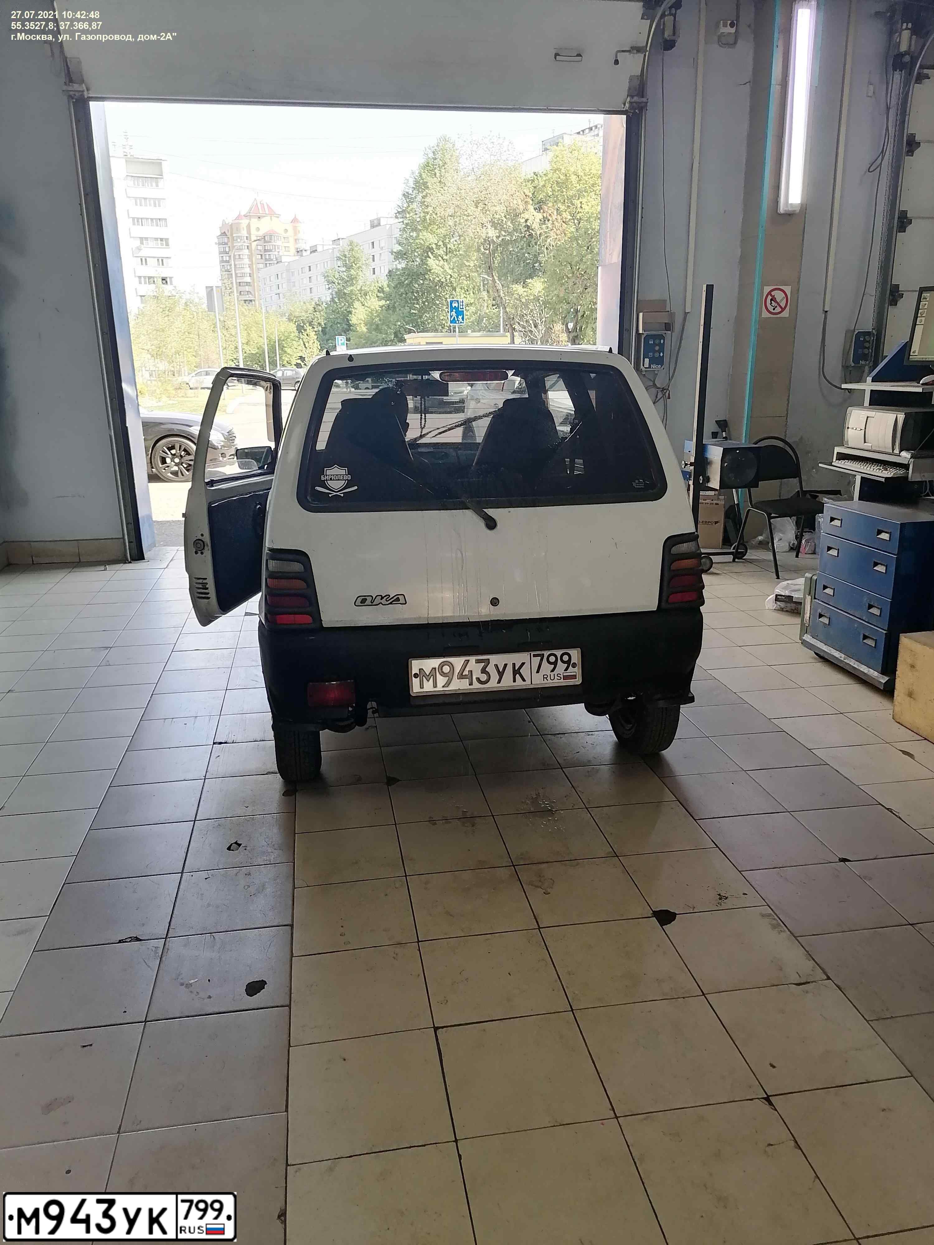 Фото автомобиля ВАЗ ВАЗ 1111, 1994 — госномер А689ВВ799. Цвет: Белый