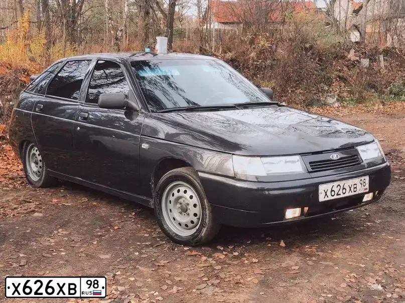 Фото автомобиля LADA 2112 LADA, 2007 — госномер А229МН147. Цвет: ГРАФИТОВЫЙ МЕТАЛЛИК