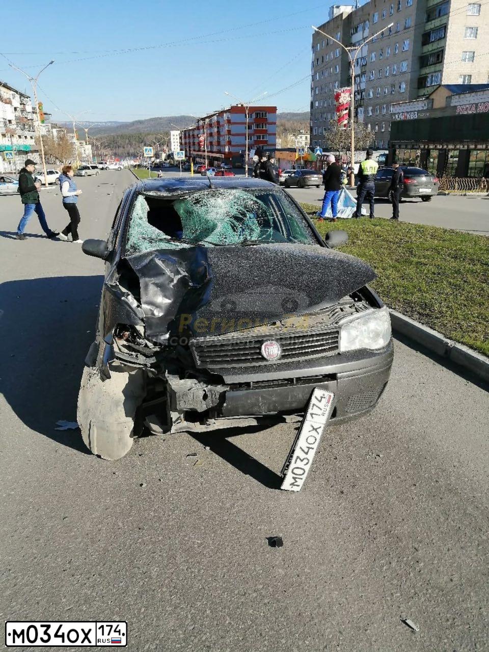 Фото автомобиля FIAT ALBEA, 2008 — госномер М034ОХ174. Цвет: БЕЛЫЙ