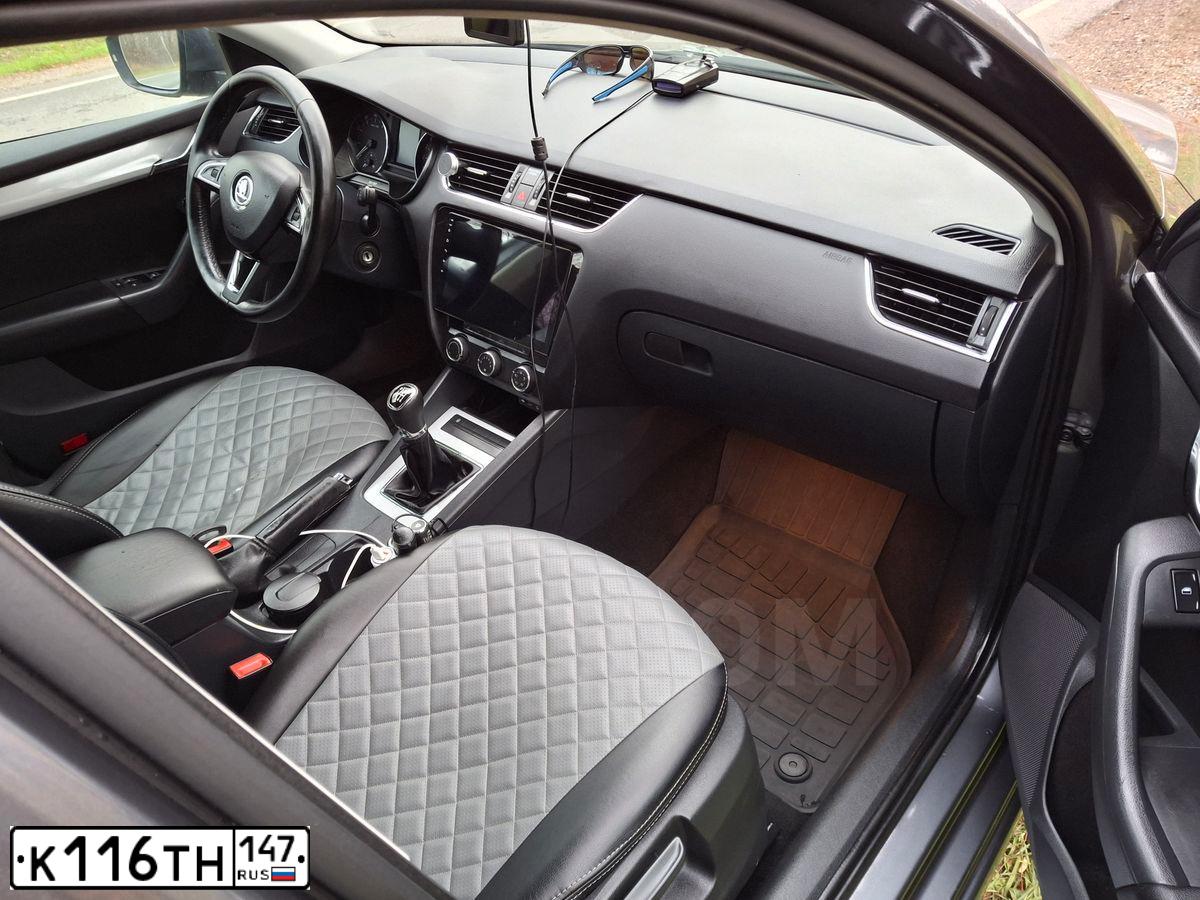 Фото автомобиля SKODA OCTAVIA, 2014 — госномер К116ТН147. Цвет: ТЕМНО-СЕРЫЙ