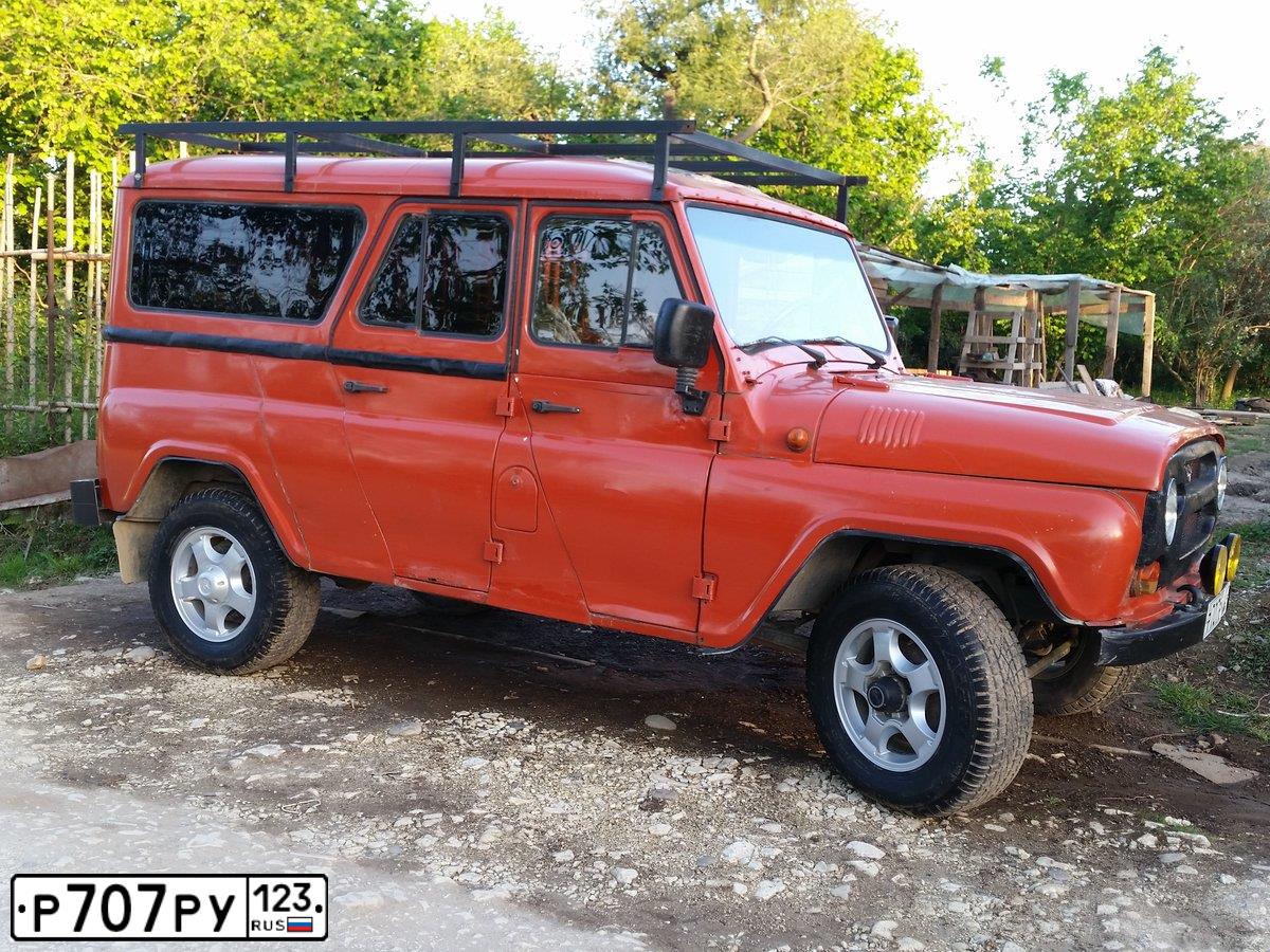 Фото автомобиля UAZ 3153, 1997 — госномер Р707РУ123. Цвет: Красный
