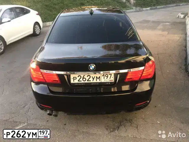 Фото автомобиля BMW SERIE 7, 2011 — госномер Р262УМ197. Цвет: ЧЕРНЫЙ