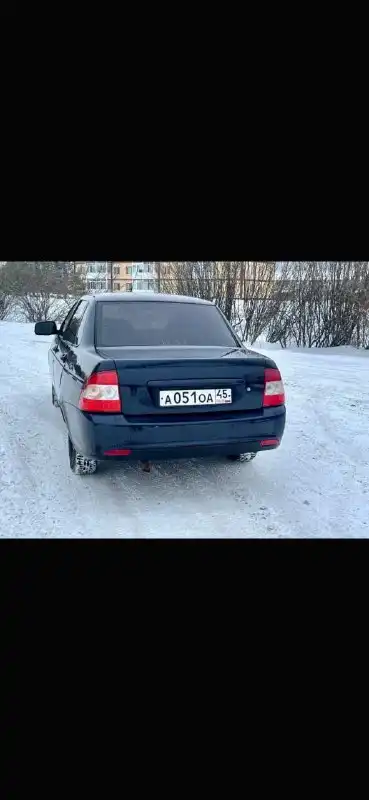 Фото автомобиля LADA 2170 PRIORA, 2011 — госномер А051ОА45. Цвет: Сине-Черный
