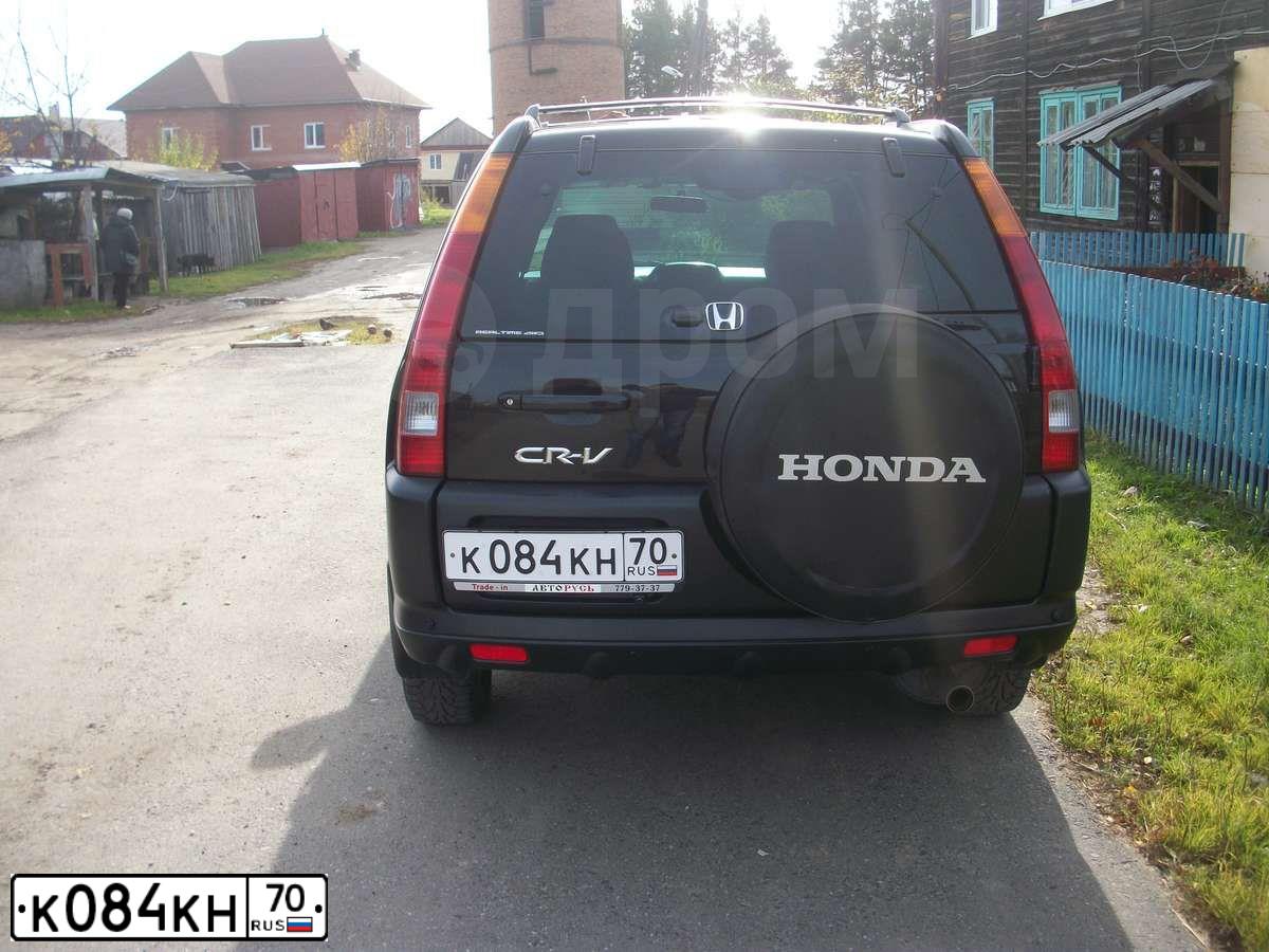 Фото автомобиля HONDA CR-V, 2003 — госномер К084КН70. Цвет: ЧЕРНЫЙ