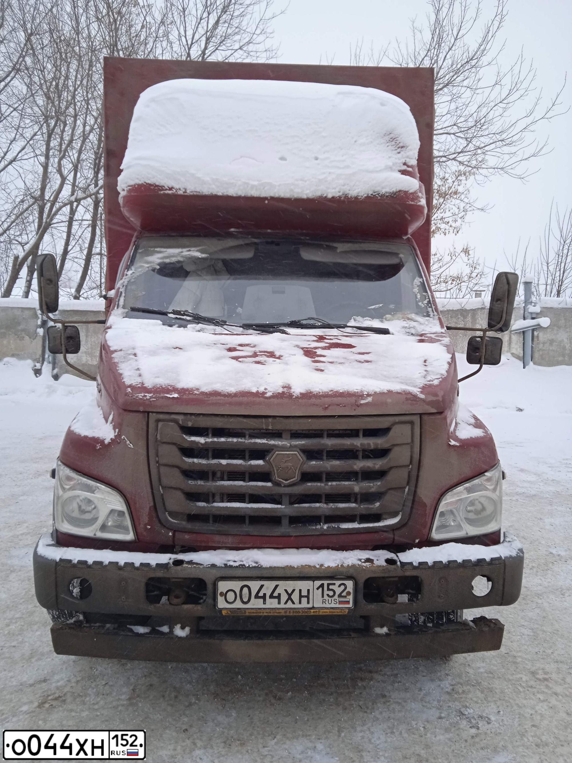 Фото автомобиля GAZ 3010, 2017 — госномер Р376НМ193. Цвет: ВИШНЕВЫЙ