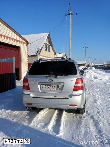 Фото автомобиля KIA SORENTO, 2007 — госномер Н090КА58. Цвет: Серебристый