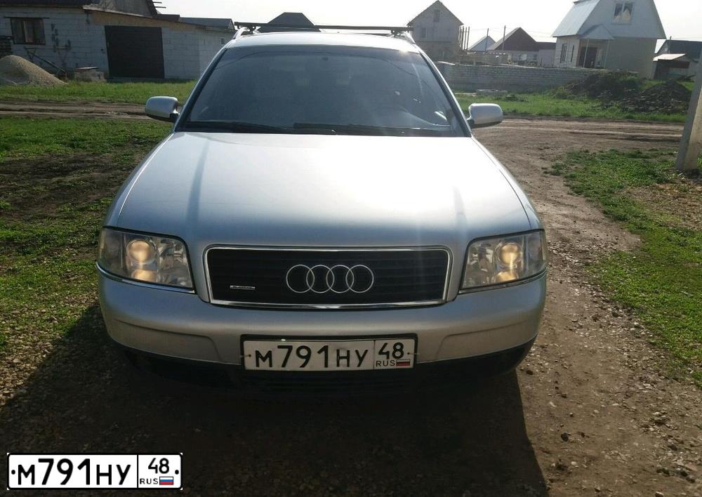 Фото автомобиля AUDI A6, 2002 — госномер М791НУ48. Цвет: СЕРЫЙ