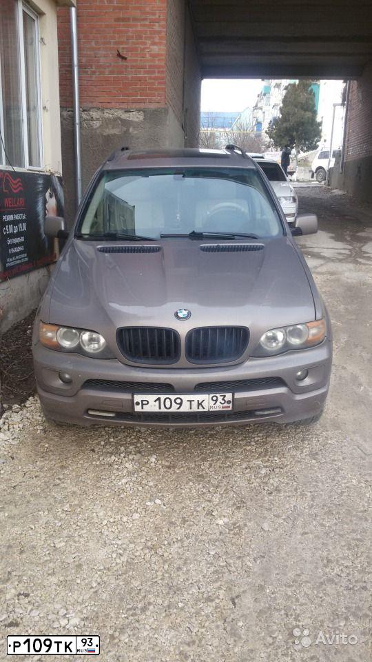 Фото автомобиля BMW X5, 2004 — госномер Е415ВС180. Цвет: СЕРО-БЕЖЕВЫЙ