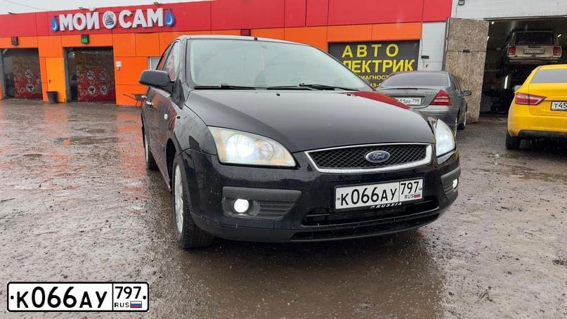 Фото автомобиля FORD FOCUS, 2007 — госномер К066АУ797. Цвет: ЧЕРНЫЙ
