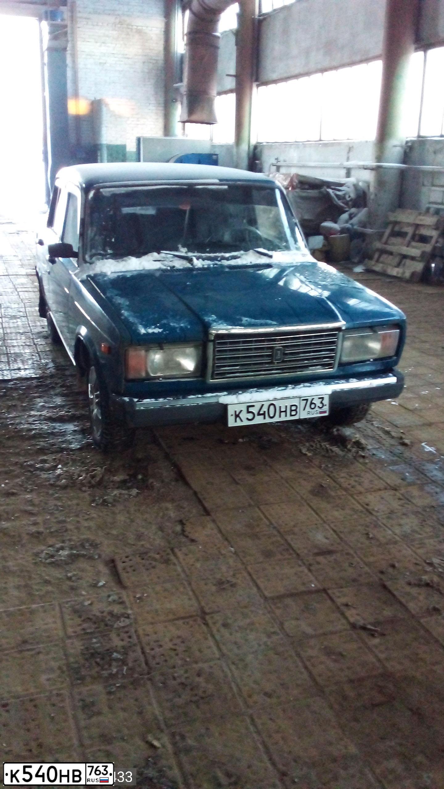 Фото автомобиля LADA 2107, 2004 — госномер К540НВ763. Цвет: СИНЕ-ЗЕЛЕНЫЙ