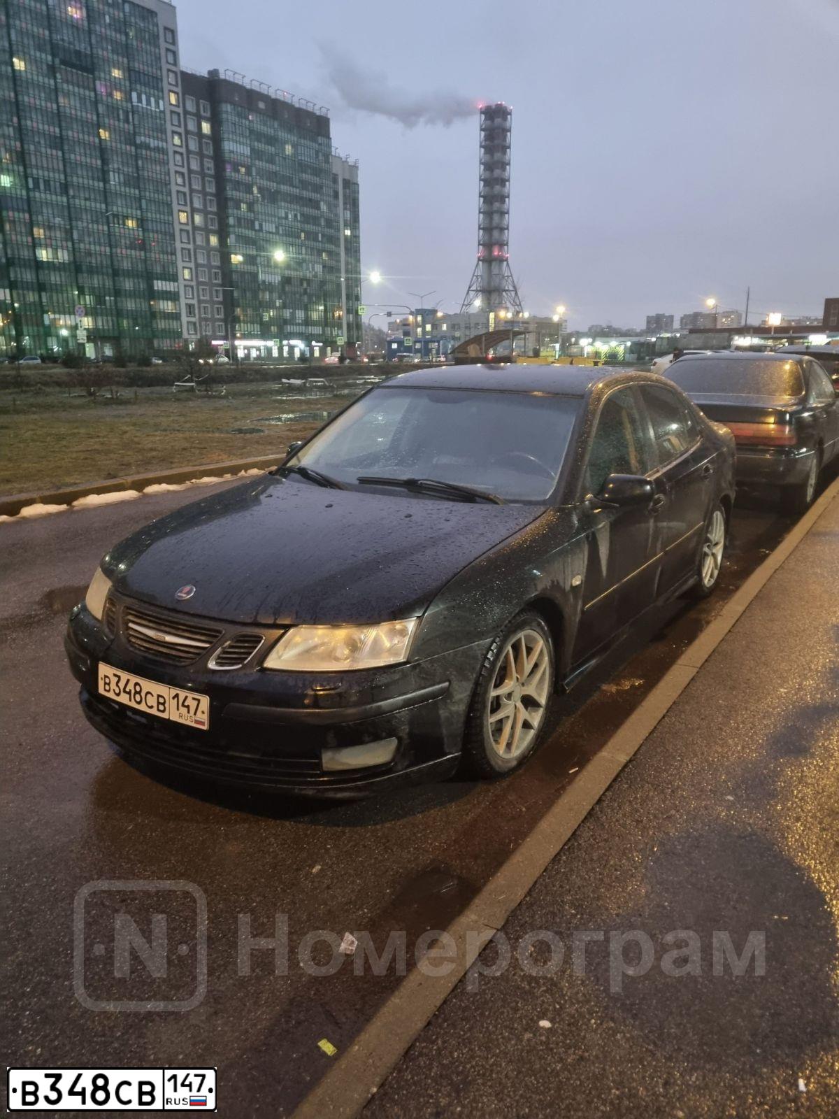 Фото автомобиля SAAB 9-3, 2003 — госномер А997АР198. Цвет: ЧЕРНЫЙ