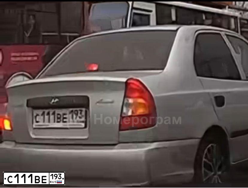 Фото автомобиля TAGAZ ACCENT, 2008 — госномер Н400КС93. Цвет: СЕРЕБРИСТЫЙ