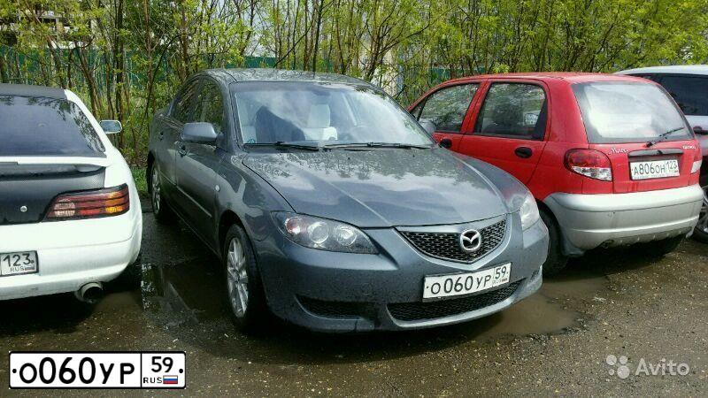 Фото автомобиля MAZDA 3, 2008 — госномер О060УР59