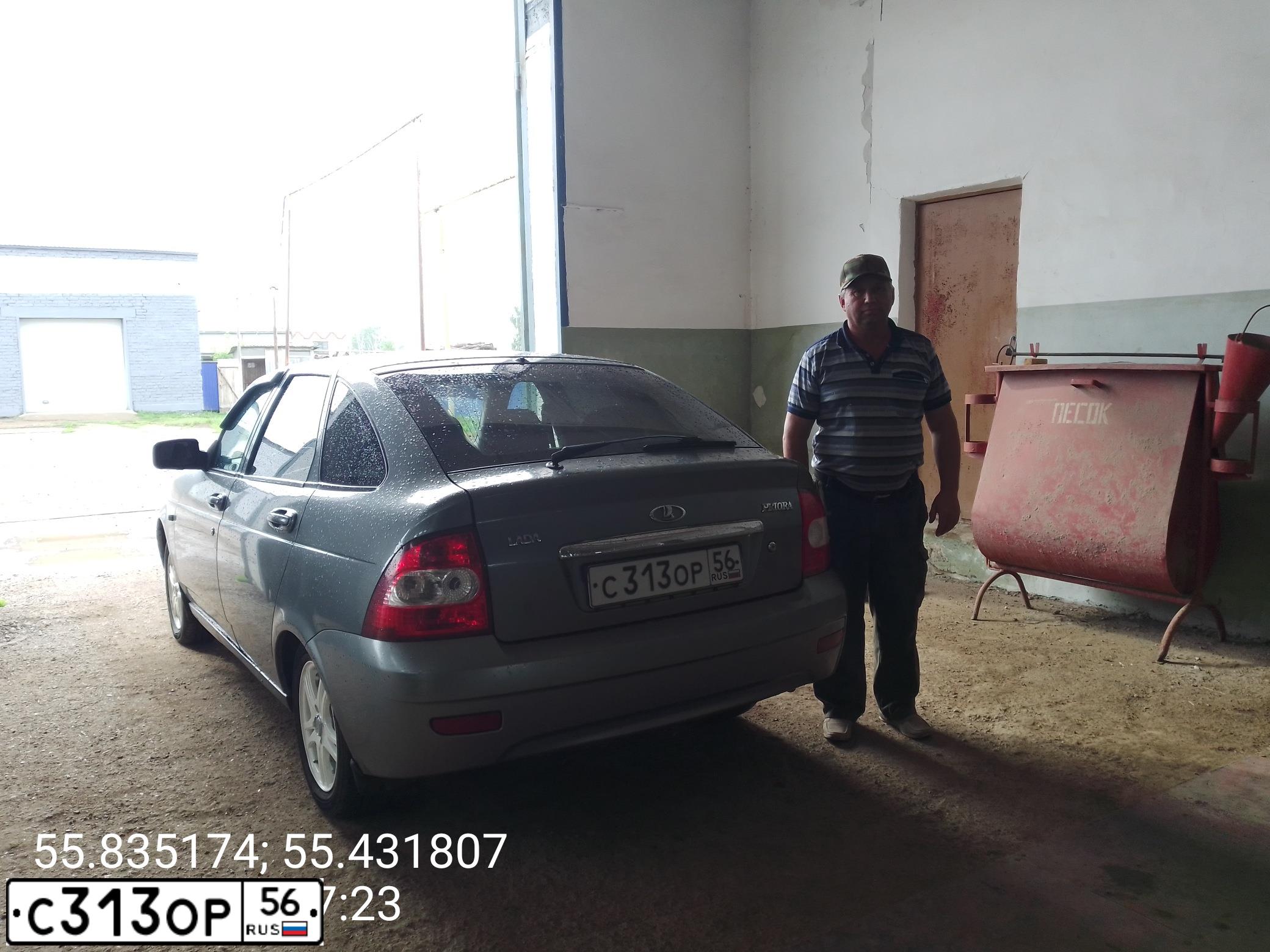 Фото автомобиля LADA 2172 PRIORA, 2010 — госномер Н259ОХ702. Цвет: средний серо-зеленый металлик