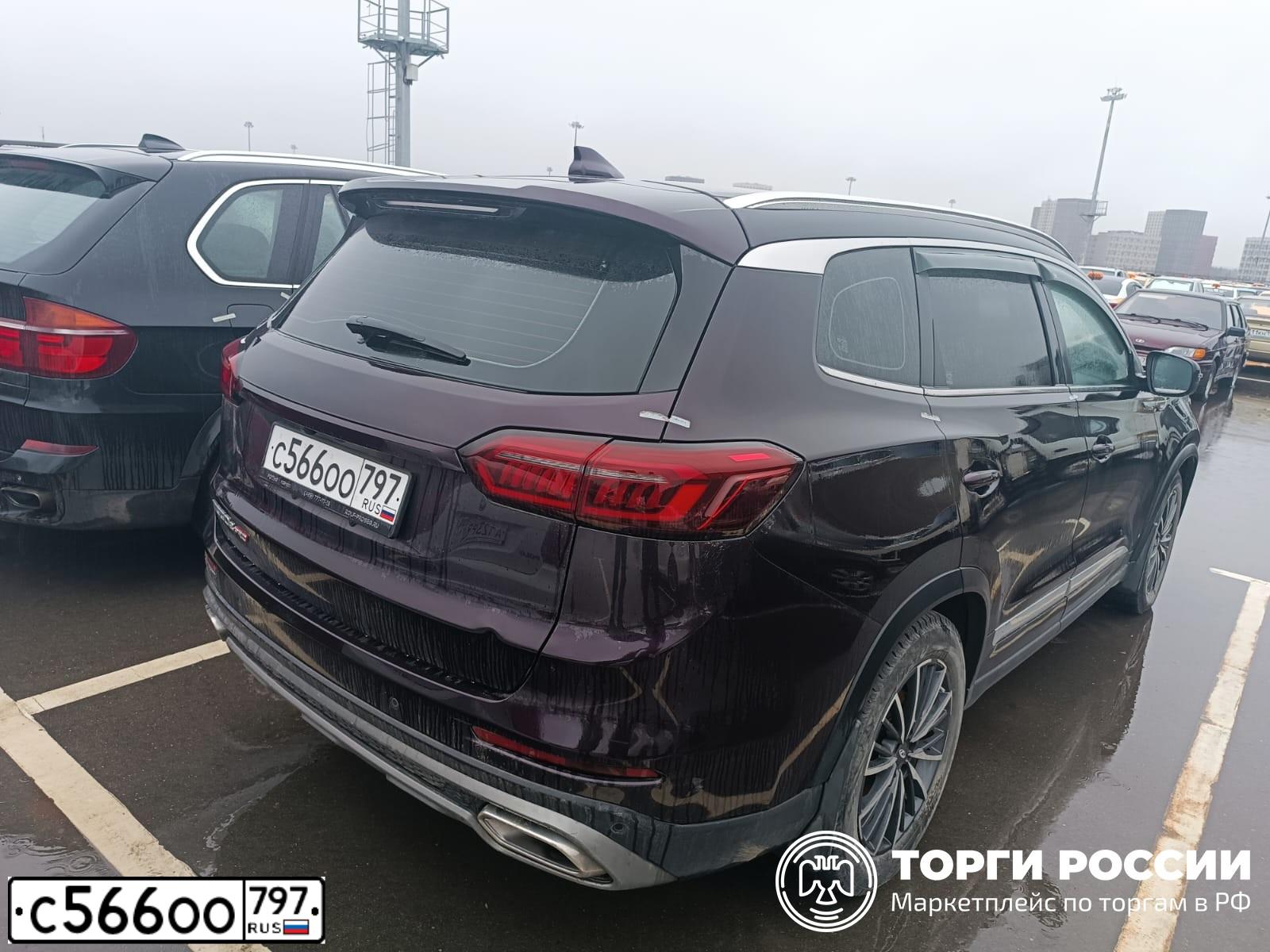 Фото автомобиля CHERY TIGGO8 PRO, 2021 — госномер С566ОО797. Цвет: ФИОЛЕТОВЫЙ