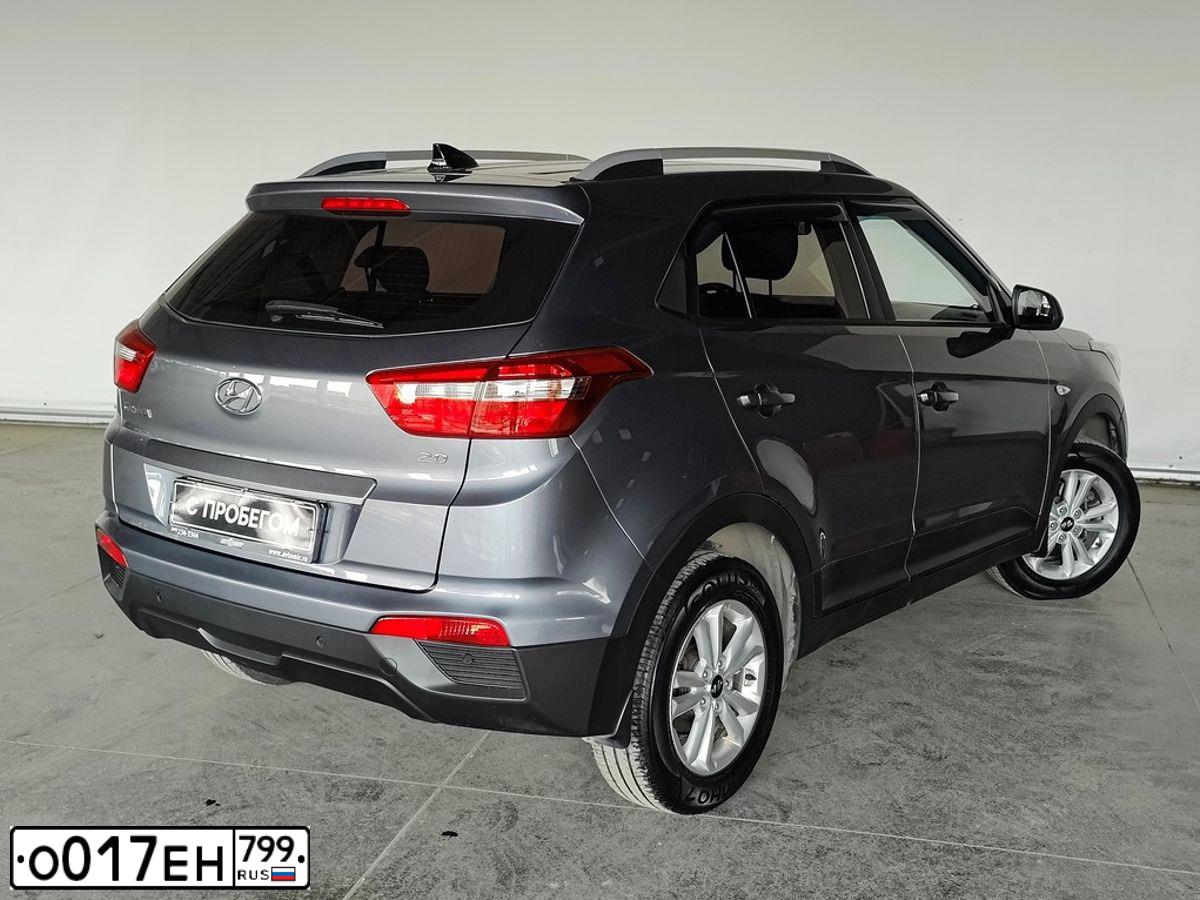 Фото автомобиля HYUNDAI CRETA, 2018 — госномер О017ЕН799. Цвет: СЕРЫЙ