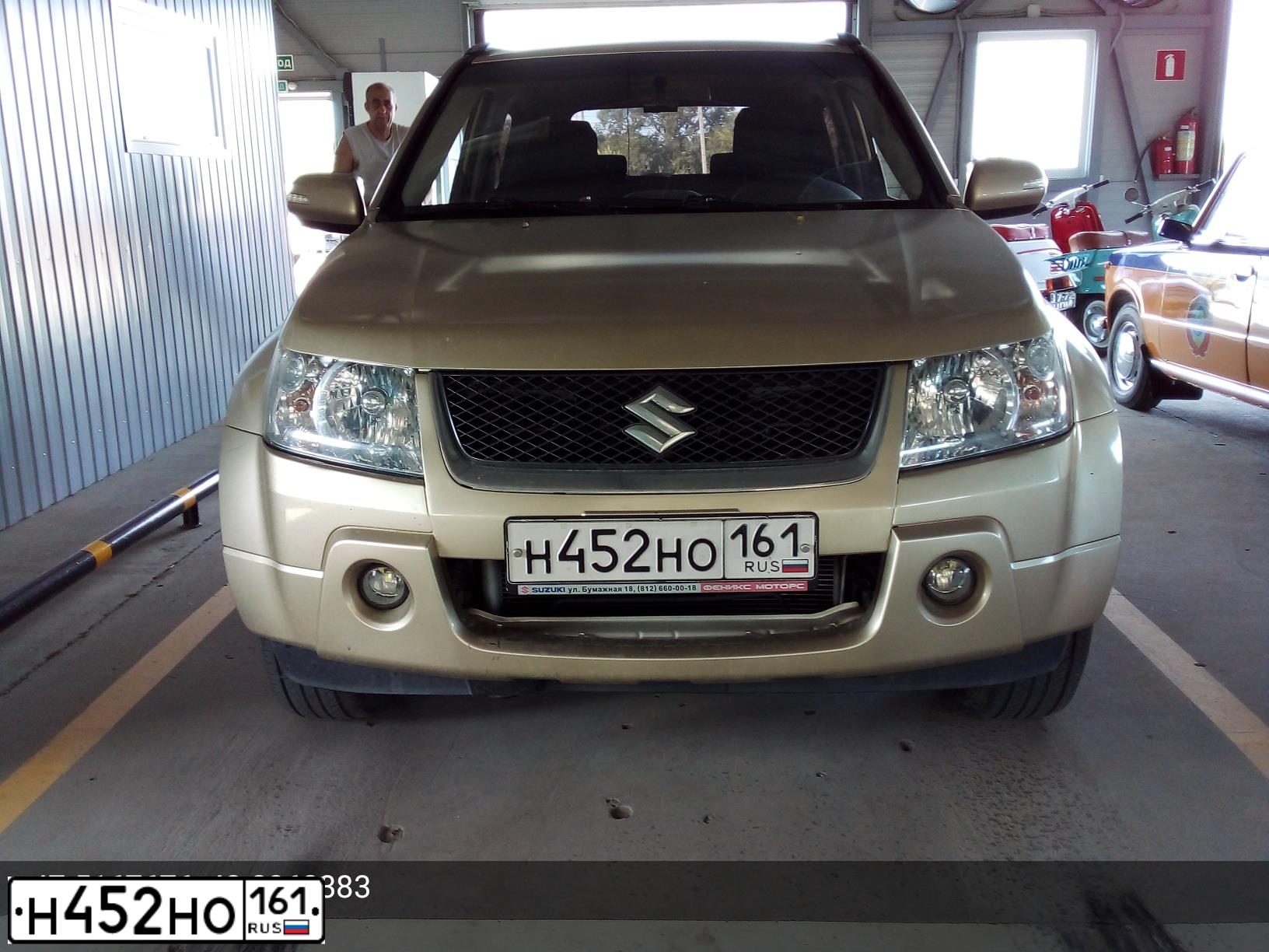 Фото автомобиля SUZUKI /GRAND/ VITARA, 2008 — госномер Н452НО161. Цвет: БЕЖЕВЫЙ