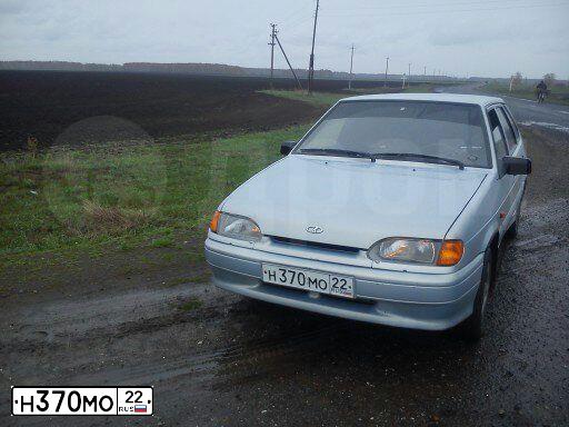 Фото автомобиля LADA 2114 SAMARA, 2004 — госномер О757МО154. Цвет: СЕРЕБРИСТО-ЖЕЛТЫЙ